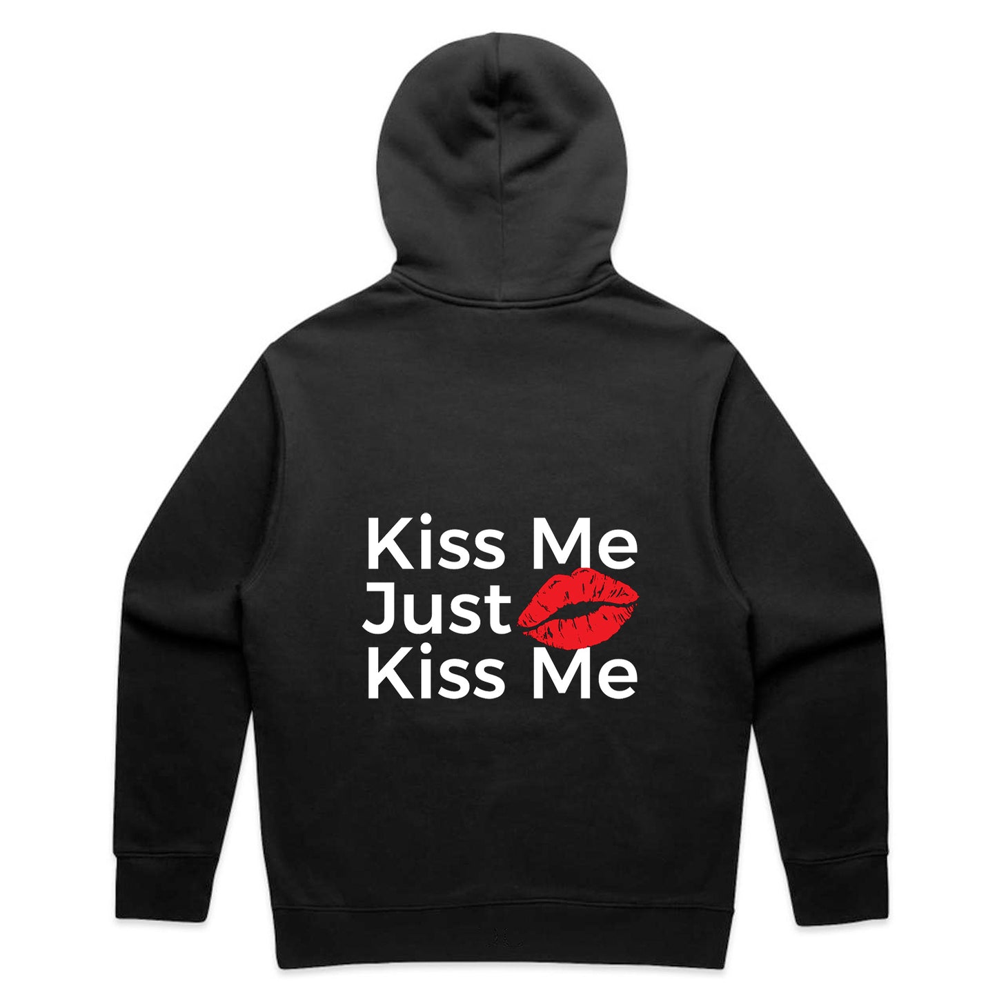 Just Kiss Me Hoodie - Black