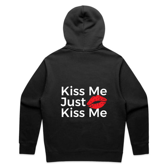 Just Kiss Me Hoodie - Black
