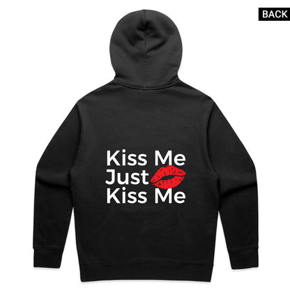 Just Kiss Me Hoodie - Black