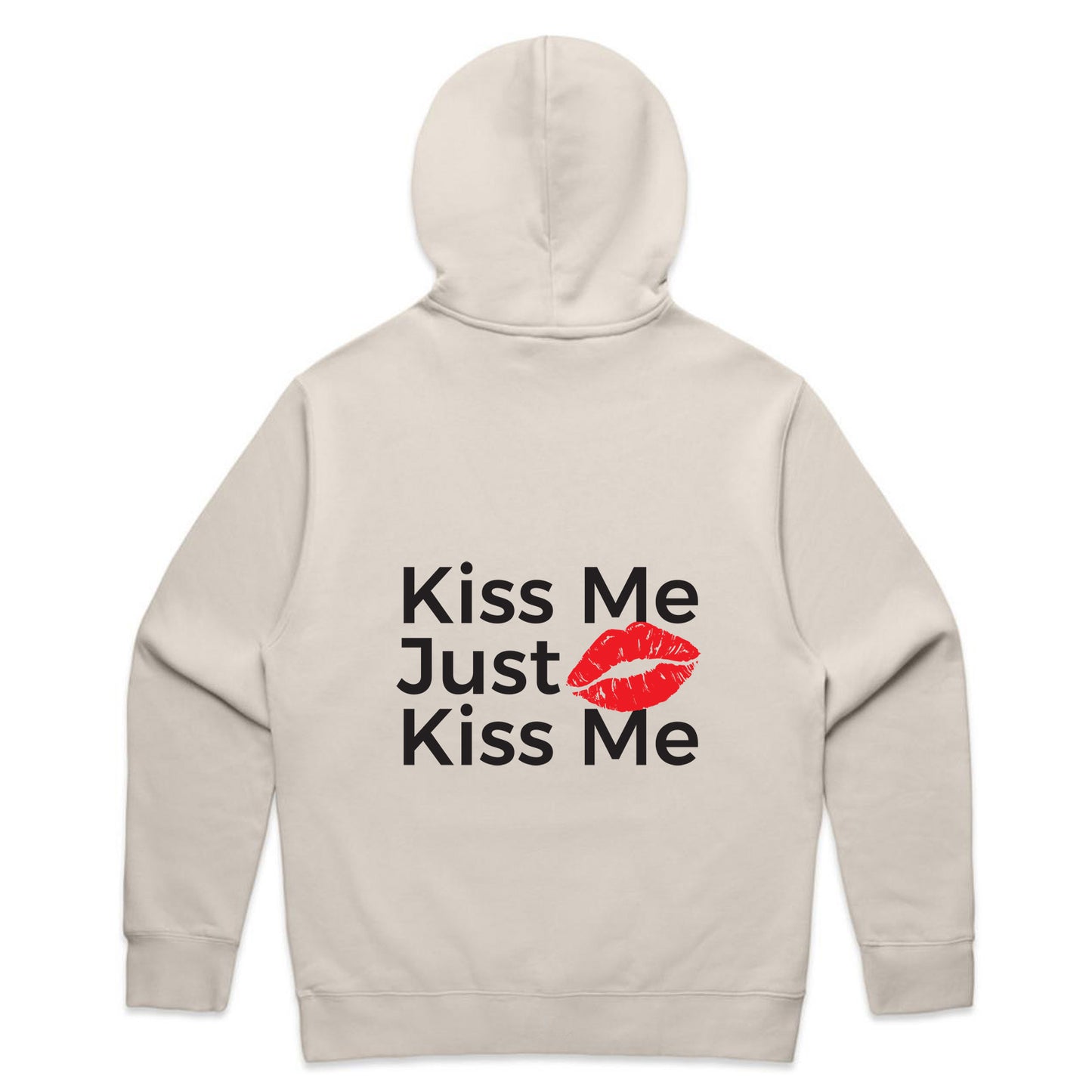 Just Kiss Me Hoodie - Bone