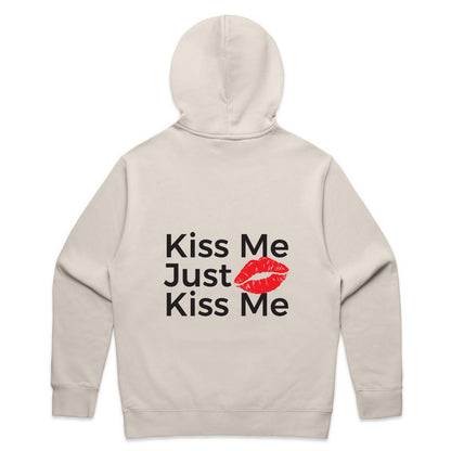Just Kiss Me Hoodie - Bone