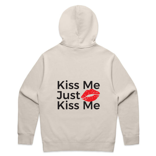 Just Kiss Me Hoodie - Bone