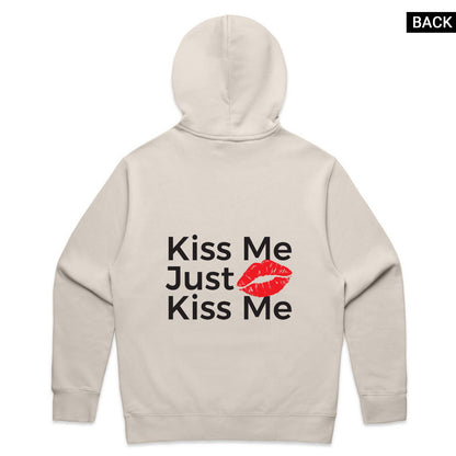 Just Kiss Me Hoodie - Bone