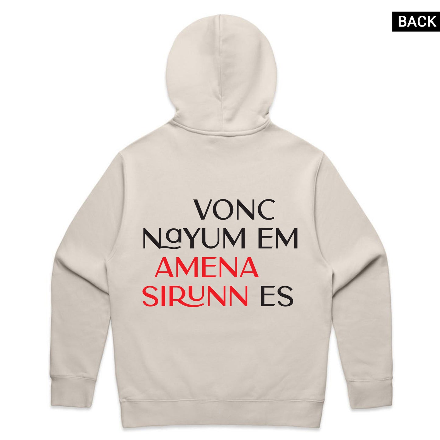 Vonc Nayum Em Hoodie - Bone