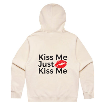 Just Kiss Me Hoodie - Ecru