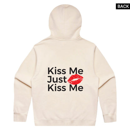 Just Kiss Me Hoodie - Ecru
